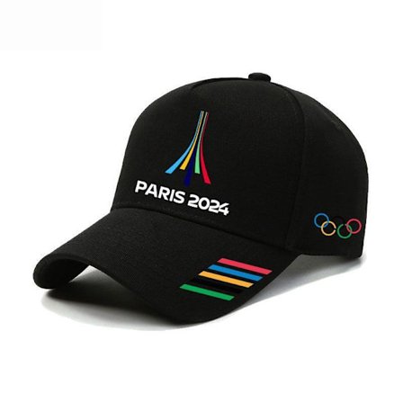 2024 Paris Olympics Perimeter PARIS Five Rings Minnesmössa Baseballkeps