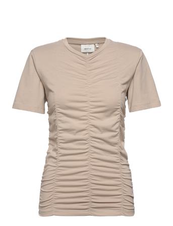 Arianagz Ss Tee Beige Gestuz