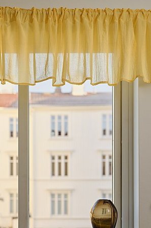 Jotex - Schabracke Buttergelb - LAYER - Kaufe Kurzgardinen bei Jotex