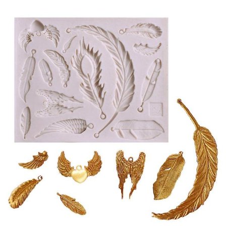 Sulkahöyhenmuotti, Silikoni Suklaamuotti Suklaa Höyhen Leivonta Kakku Muotti Fondant Diy Koristelu Työkalut