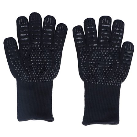 Lämmönkestävät käsineet 500C 31cm kuumuutta kestävät suojakäsineet grilliuuniin hitsaukseen