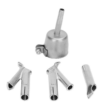 4-trinns sveisemunnstykker for vinyl PVC plast varmluftpistol trekant hastighetsmunnstykke 5mm rundt sveisehode legering Y-type