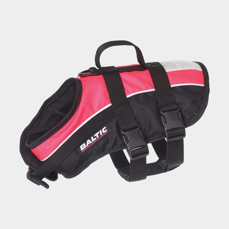 Colete salva-vidas para cão Baltic Mascot, rosa/preto, X-Large (40+ kg)