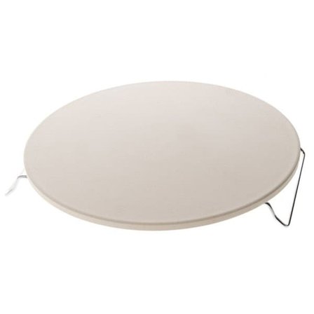 Cordierite-pizzasten Ø 32 cm med forkromet stativ