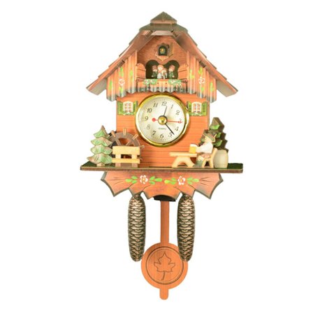 Dekorativ väggklocka i lantlig stil