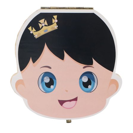 Træ Tandboks Organizer til Babyer, Tandsamler med Separat Design, Korrosionsbestandigt og Holdbart Materiale, Mindeværdig