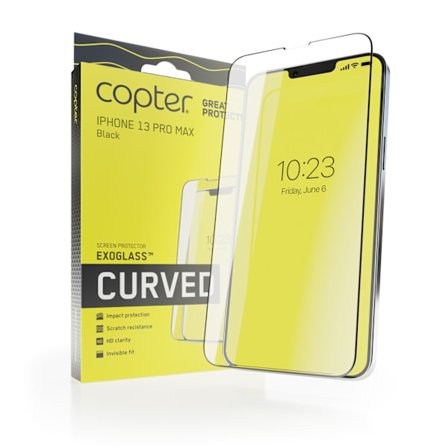 Copter EXOGLASS Curved Skärmskydd 14 Plus / iPhone 13 Pro Max