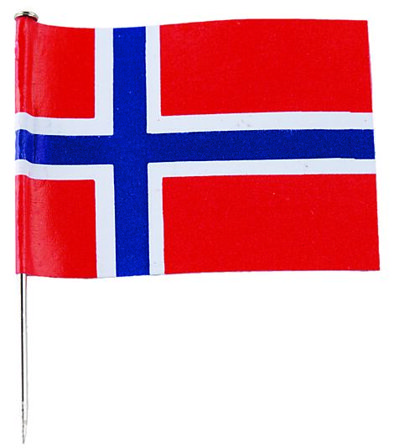 CACAS Kakepynt Flagg 10stk