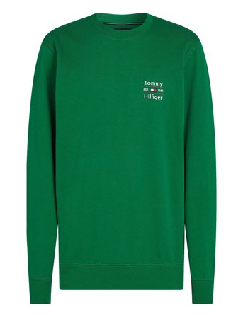 Hilfiger Stack Sweatshirt Green Tommy Hilfiger