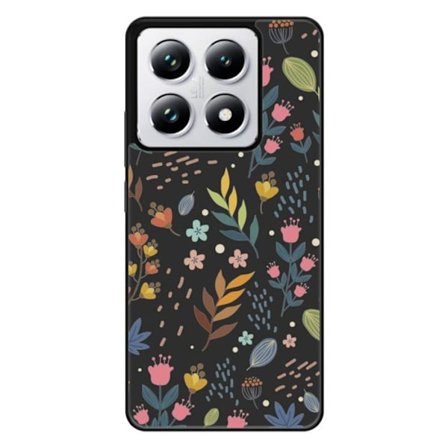 Förstärkt Silikonfodral - Xiaomi - 14T 4G - Färgglada Blommor - Sublimeringstryck - Ökad Motståndskraft