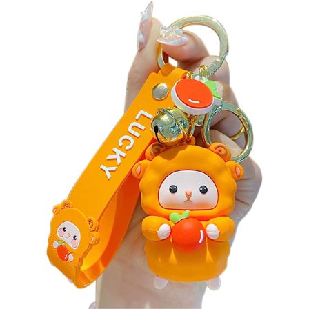 Söt nyckelring julgåva - Nyår Kawaii lamm nyckelringar pojke flicka väska ryggsäck