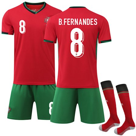 2024 Portugal hemmafotbollsdräkt 7 Ronaldo EM-tröja 8B Fenenenebb 11 Phillips sportkläder
