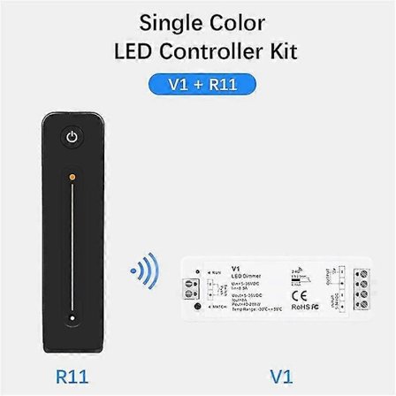 LED Dimmer 12V 5V 24V 36V 8A PWM Trådløs RF Bryter med 2.4G Lysstyrkejustering Kontaktfjernkontroll