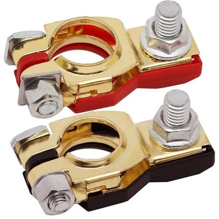 Kobberplate Batteripol for Nissan Kompatibel Lexus Altima Maxima Rouge Sentra Murano 24340-7F000, 243407F001 Plastdeksel