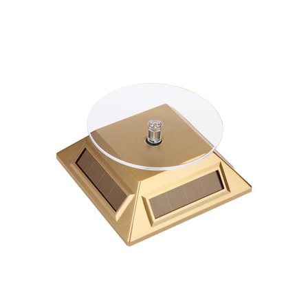 (Guld)Sort Batteridrevet/Solcelledrevet Roterende Stativ til Kunst