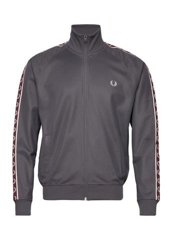 Seasonal Taped Trk Jkt Svetari Collegepaita Harmaa Fred Perry