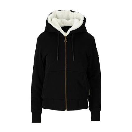 Moose Knuckles Zip-throughs , Zwart , Dames , Maat: L Hoodies & Sweatvesten