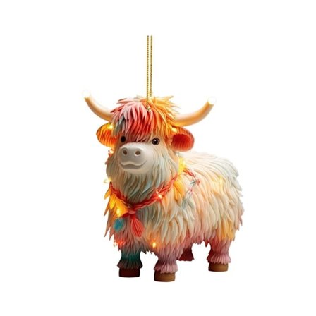 Xmas Cow Pendant Färgglada Hella Wagyu Ornaments