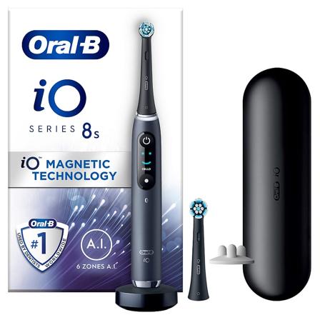 Oral-B iO 8s Eltandbørste Sort, Medicin & Pleje, Tandbørster, El-tandbørster