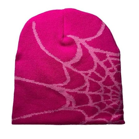 Y2k Hue Spider Web Hat Y2k Strikket Hue Skullies Hue Spider Web Hue Baggy Slouchy Hue Hovedbeklædning Skull Cap