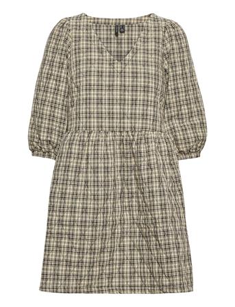 Vmfaye 3/4 Quilt Dress Sb2 Black Vero Moda