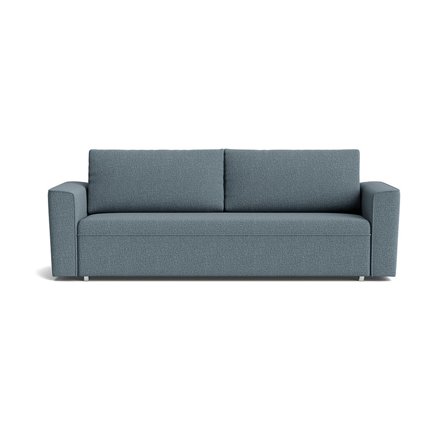 Izola 3-Sitzer-Schlafsofa mit Stauraum in Nordic Blau, modernes Design, komfortable Bettfunktion, pflegeleichter Stoff, 88cm, einfarbig.