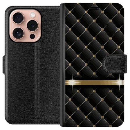 Yhteensopiva Lompakkokotelo Apple Apple iPhone 16 Pro Ylellinen Musta