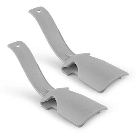 Lättanvänd skohorn kompatibelt med olika skotyper 2-pack i PP-plast med flera färger