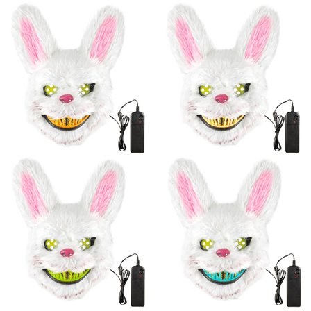 Halloween Pupu LED Naamio Oranssi