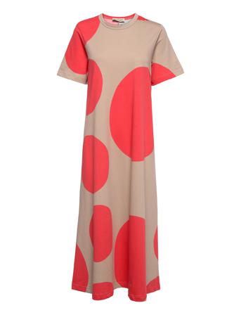 Petrun Klaava Dress Maxiklänning Festklänning Beige Marimekko