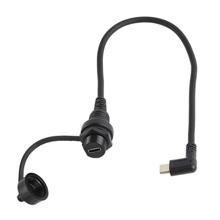 Infälld Panelmontering Rätvinklig Typ C Hane till Hona Förlängningskabel för Bil Båt Instrumentbräda