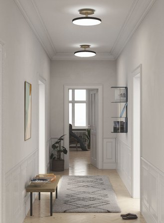 Asteria Up taklampe Ø43 - sort