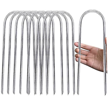 4 stk Trampolineplugger Hagemark Ankere Telt Hageplugger U-formede plugger