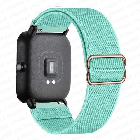 20 mm/22 mm bånd for Amazfit Gts 4//2/2e/3/gts2 Mini/gtr 4/3/pro/gtr2/47 mm/stratos Nylon elastisk klokkearmbånd Amazfit bipsrem