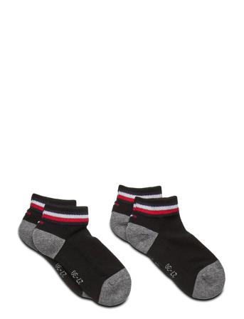 Th Kids Iconic Sports Quarter 2P Socks & Tights Socks Svart Tommy Hilfiger