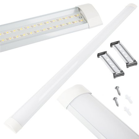 Garderobslampa Rörelsesensor / Självhäftande LED-lampa - 120 cm Vit 6500K (kallvit)