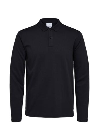 Slhslim-Toulouse Ls Polo Noos Black Selected Homme