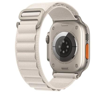 Nylon Alpine Loop -kellohihna Apple Watch Ultra 9/8/7/6/SE/5 44/45/49mm Beige Beige 38/40/41mm