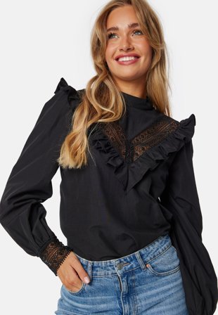 BUBBLEROOM Frill Lace Blouse Klær