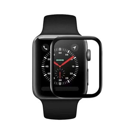 Skärmskydd Apple Watch Series 8 45mm - Härdat Glas Svart