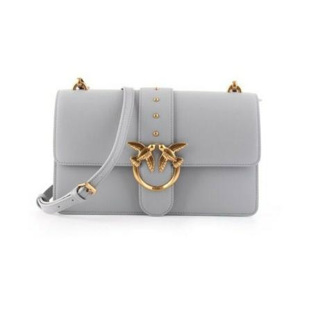 Pinko Cross Body Tas , Grijs , Dames , Maat: ONE Size Schoudertassen