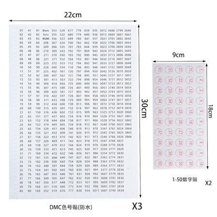 Farge Nummer Klistremerke Etikett Diamant Tegning Håndskrevet Merking