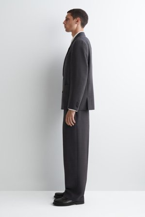 COS Men's Blazer Destrutturato In Misto Lana in Marrone