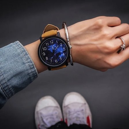 Fashionabla avslappnade steampunk-klockor för män Brunt läderarmband Kvartsarmbandsur Man Trämönstrad klocka Drop Reloj Hombre 2021