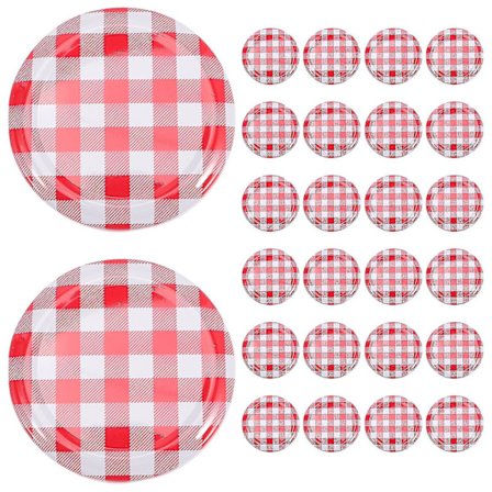 40 stk. Sylteglaslåg Bredmunds Skruelåg Twist Off Låg Opbevaringslåg Til Sylteglas -XXBY