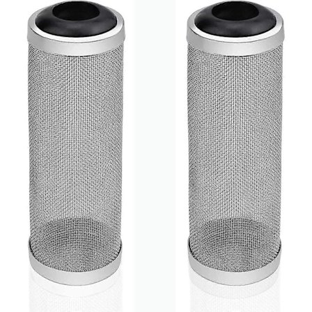 2 stycken filternätsskydd, rostfritt stålfilter, rostfritt stål QXO
