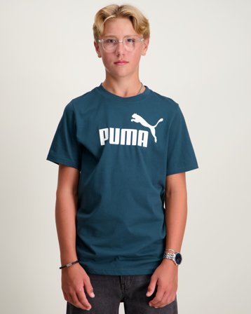 Puma ESS No. 1 Logo Tee Grün T-Shirts Jungen - Kids Brand Store