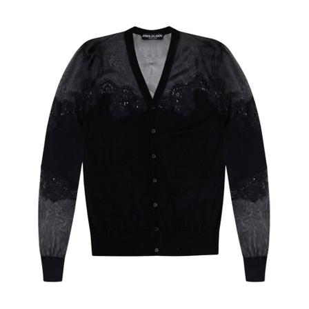 Dolce & Gabbana Lace Vest , Zwart , Dames , Maat: S Vesten