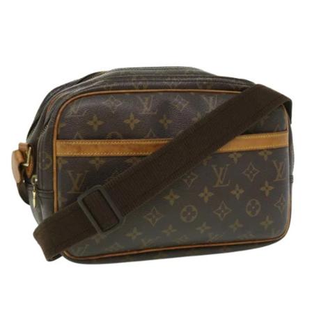 Louis Vuitton Vintage, Pre-owned Reporter PM Monogram Crossbody bag Bruin, unisex, Maat:ONE Size,leather