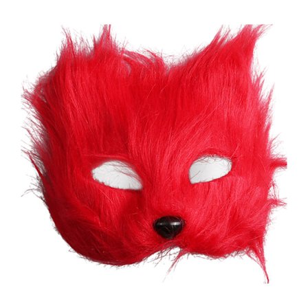 Katt Räv Mask Päls Räv Mask Ögonmask Djur Cosplay Kostym Maskerad Vuxna Karneval Halloween Mask Festrekvisita[GKS]